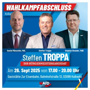 WAHLKAMPFABSCHLUSS  KOLKWITZ