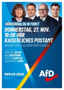 Bürgerdialog in Forst am 27. November