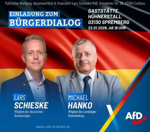Bürgerdialog am 22. Januar in Spremberg