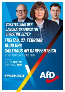 Vorstellung der Landratskandidatin Christine Beyer in Peitz