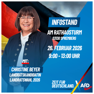 Infostand in Spremberg