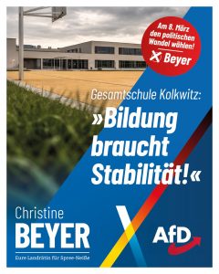 Gesamtschule Kolkwitz: Bildung braucht Stabilität!