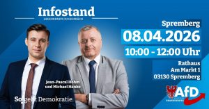 Infostand in Spremberg