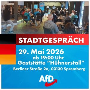 Stadtgespräch in Spremberg
