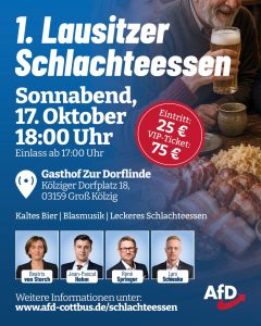 1. Lausitzer Schlachteessen