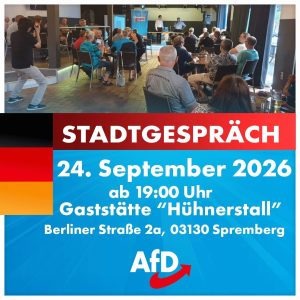 Stadtgespräch in Spremberg